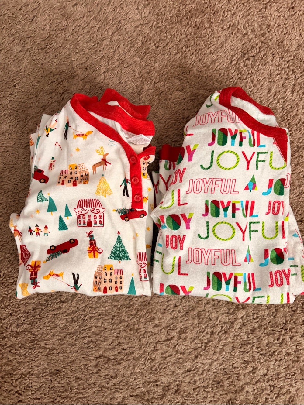 Christmas Pajama Bundle – 2 Pajama Sets Size 12 | Holiday Sleepwear Gift Set